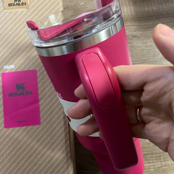 Stanley 40 oz Stainless Steel H2.0 Flowstate Quencher Tumbler Cosmo Pink - Picture 3 of 3